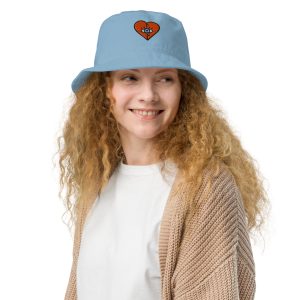 Warded Heart Organic Bucket Hat – Because Even Your Head Deserves Good Energy
