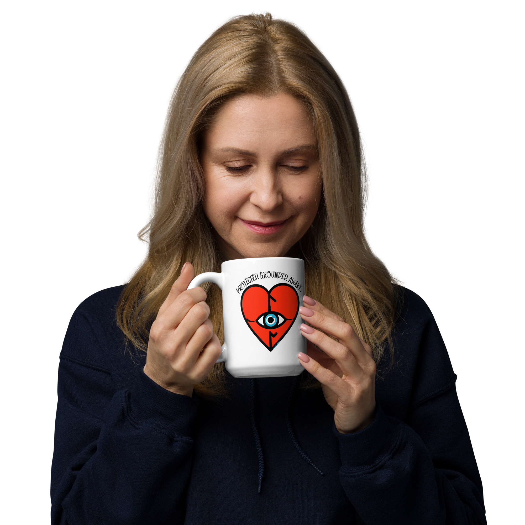 Warded Heart Glossy Mug – For Sips with Soul - Image 4