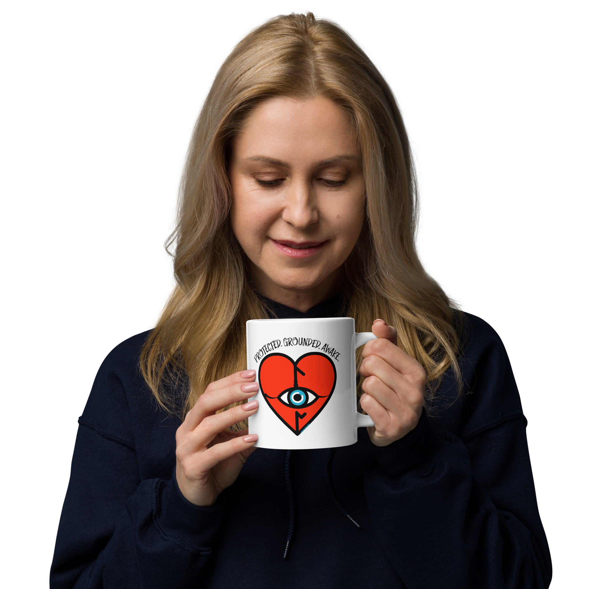 Warded Heart Glossy Mug – For Sips with Soul - Image 6